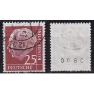 GERMANY BUND [1954] MiNr 0186 xR ( O/used ) [01]