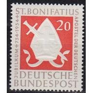 GERMANY BUND [1954] MiNr 0199 ( */mh )