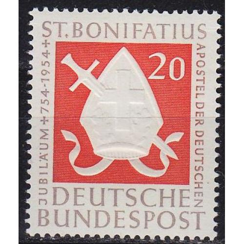 GERMANY BUND [1954] MiNr 0199 ( */mh )