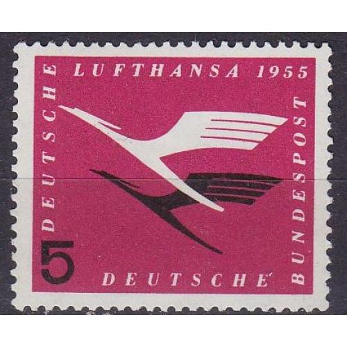 GERMANY BUND [1955] MiNr 0205 ( **/mnh ) Flugzeuge