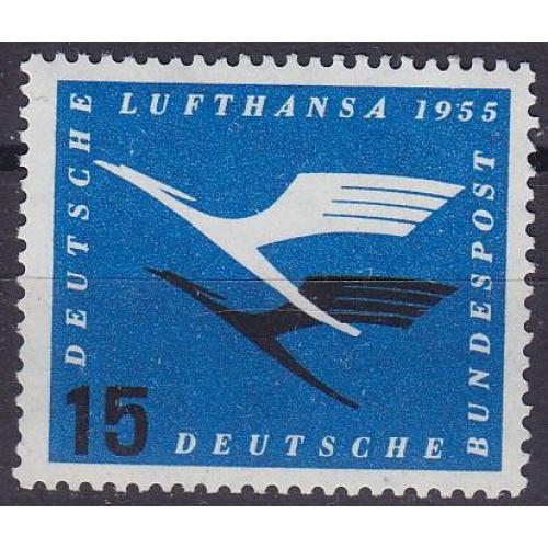 GERMANY BUND [1955] MiNr 0207 ( **/mnh ) Flugzeuge