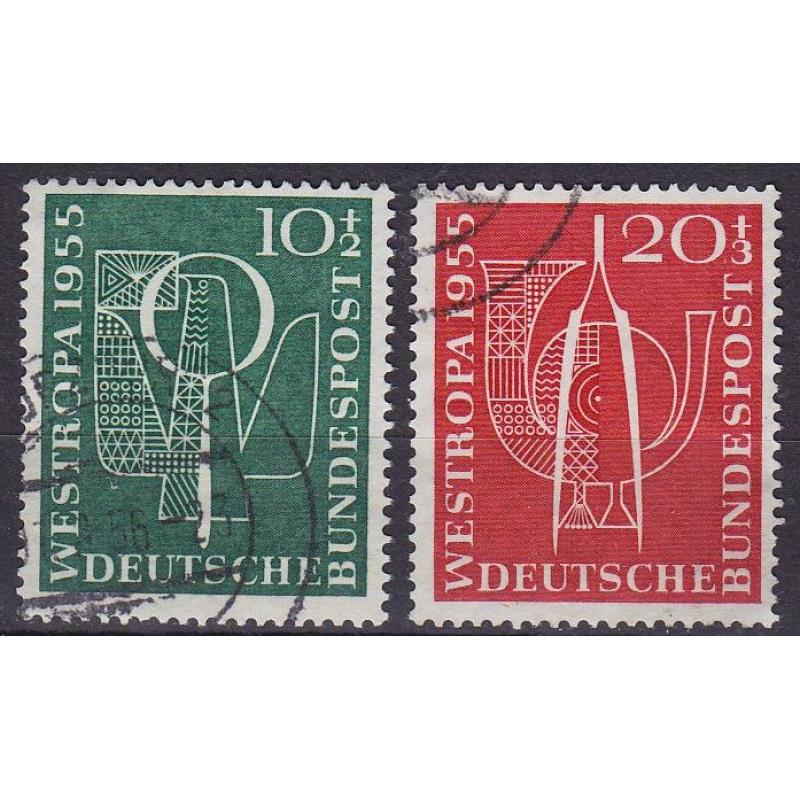 GERMANY BUND [1955] MiNr 0217-18 ( O/used ) Briefmarken