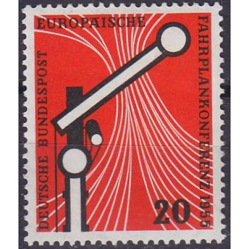 GERMANY BUND [1955] MiNr 0219 ( **/mnh ) Eisenbahn