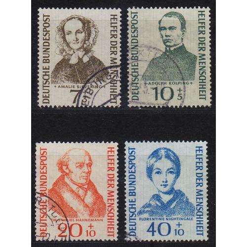 GERMANY BUND [1955] MiNr 0222-25 ( O/used ) [05]