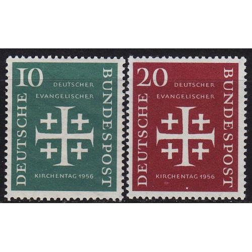 GERMANY BUND [1956] MiNr 0235-36 ( **/mnh ) Religion