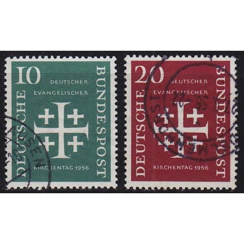 GERMANY BUND [1956] MiNr 0235-36 ( O/used ) Religion