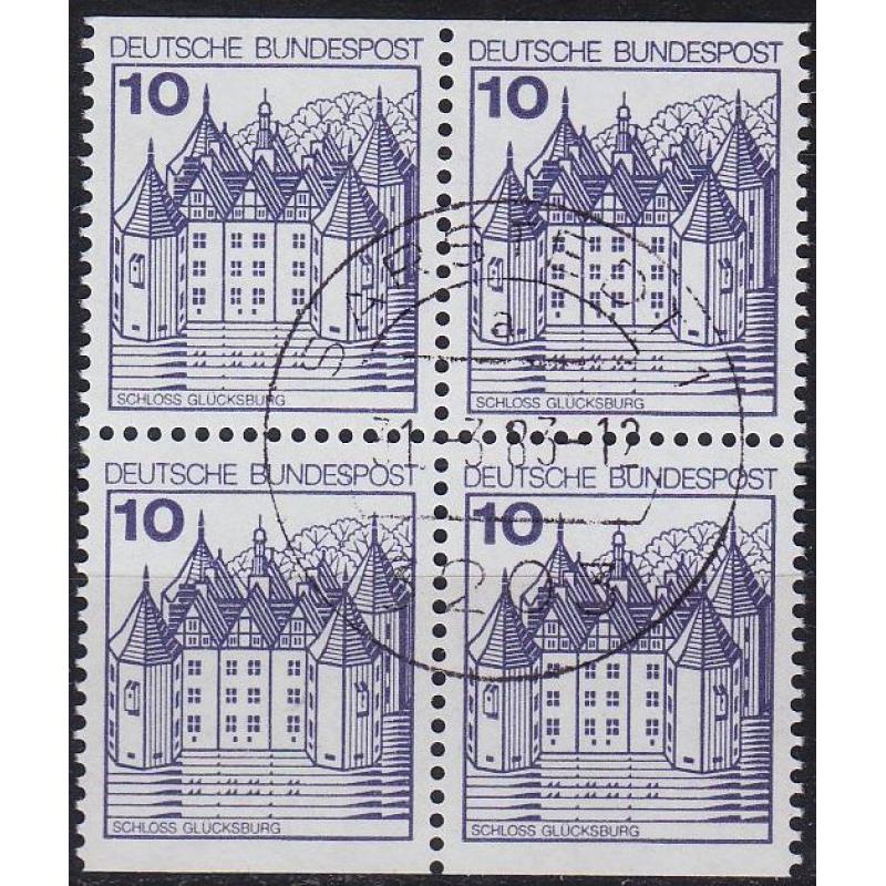 GERMANY BUND [1977] MiNr 0913 CD 4er ( O/used ) Bauwerke