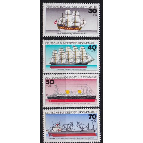 GERMANY BUND [1977] MiNr 0929-32 ( **/mnh ) Schiffe
