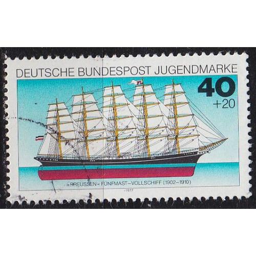 GERMANY BUND [1977] MiNr 0930 ( O/used ) Schiffe