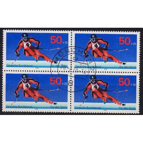 GERMANY BUND [1978] MiNr 0958 4er ( O/used ) [01] Sport