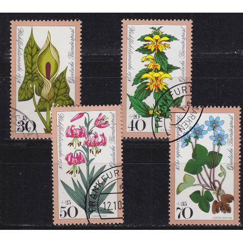 GERMANY BUND [1978] MiNr 0982-85 ( O/used ) Blumen
