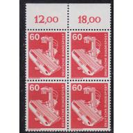 GERMANY BUND [1978] MiNr 0990 4er ( **/mnh ) Industrie