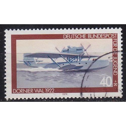GERMANY BUND [1979] MiNr 1005 ( O/used ) Flugzeug