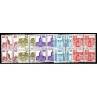 GERMANY BUND [1982] MiNr 1139-43 ( **/mnh ) [01] Bauwerke 4er