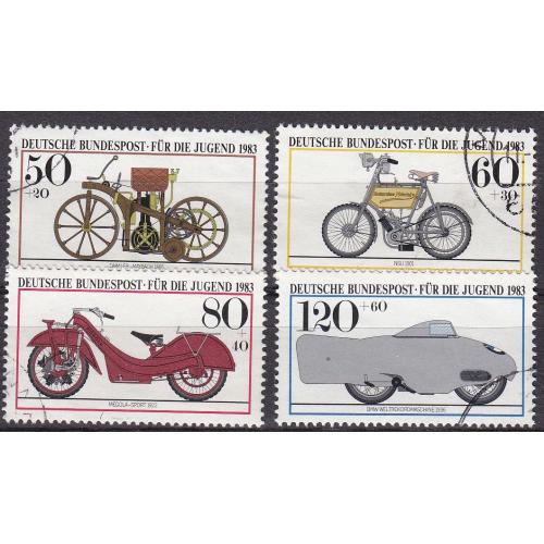 GERMANY BUND [1983] MiNr 1168-71 ( O/used ) Auto