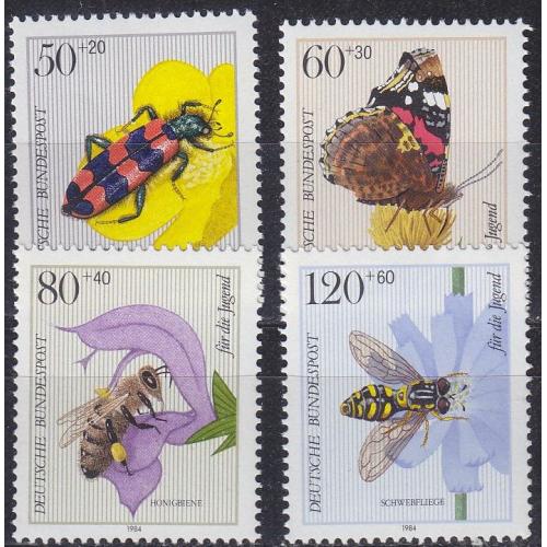 GERMANY BUND [1984] MiNr 1202-05 ( **/mnh ) Tiere