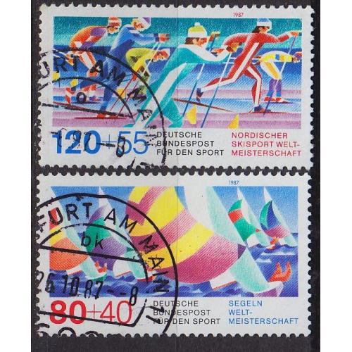 GERMANY BUND [1987] MiNr 1310-11 ( O/used ) Sport