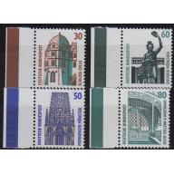 GERMANY BUND [1987] MiNr 1339-42 A ( **/mnh ) [04] Sehenswürdigkeiten Rand li
