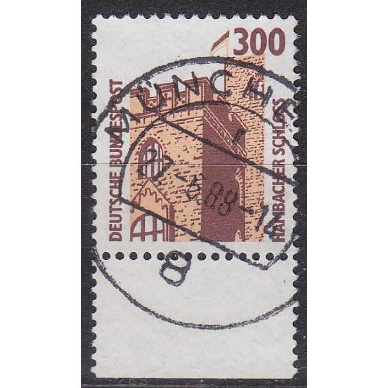 GERMANY BUND [1988] MiNr 1348 ( O/used ) [01] Sehenswürdigkeiten URand