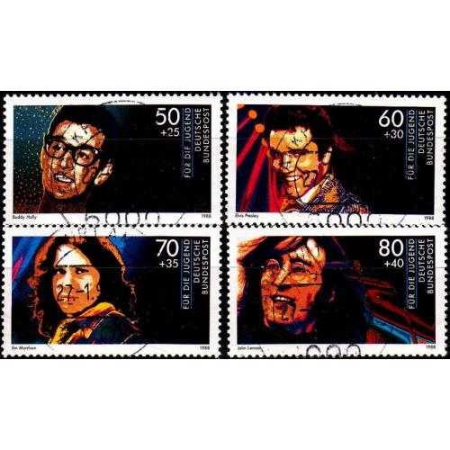 GERMANY BUND [1988] MiNr 1360-63 ( O/used ) Musik