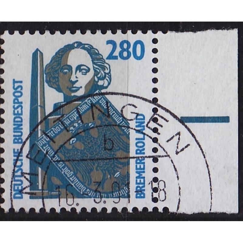 GERMANY BUND [1988] MiNr 1381 ( O/used ) [03] Sehenswürdigkeiten Rand re
