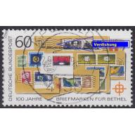GERMANY BUND [1988] MiNr 1395 F3 IV ( O/used ) [01] Plattenfehler