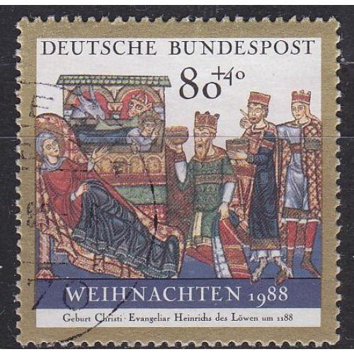 GERMANY BUND [1988] MiNr 1396 ( O/used ) Weihnachten