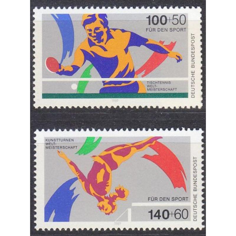 GERMANY BUND [1989] MiNr 1408-09 ( **/mnh ) Sport