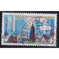 GERMANY BUND [1994] MiNr 1721 F7 ( O/used ) [01] Plattenfehler