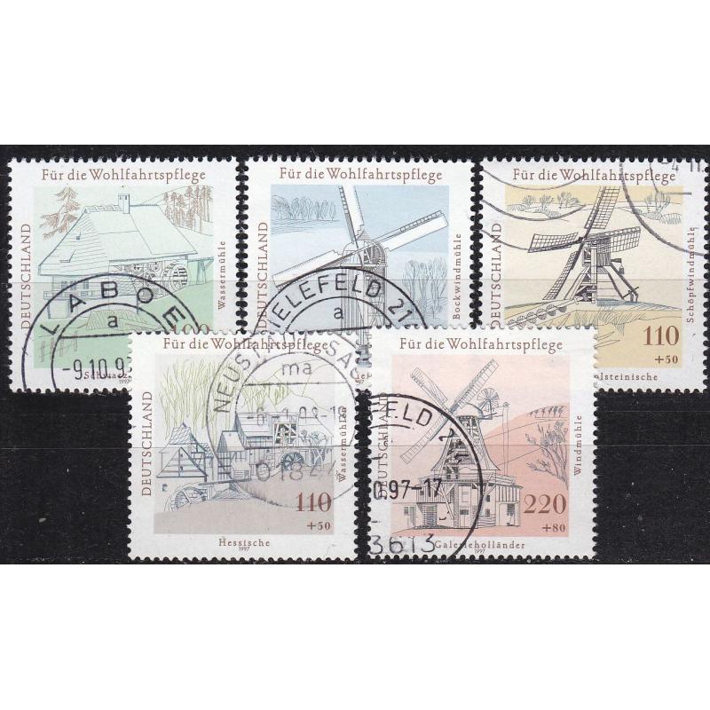 GERMANY BUND [1997] MiNr 1948-52 ( O/used ) [01] Bauwerke