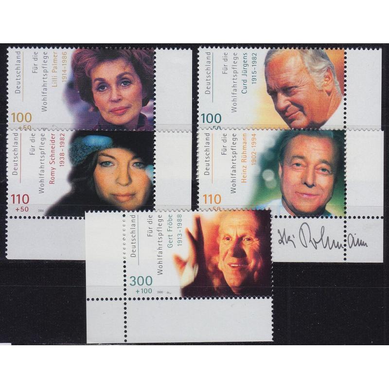 GERMANY BUND [2000] MiNr 2143-47 ( **/mnh ) [01] Eckrand