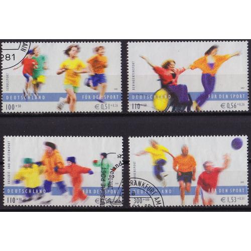 GERMANY BUND [2001] MiNr 2165-68 ( O/used ) [01] Sport