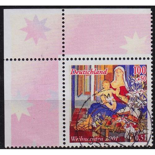 GERMANY BUND [2001] MiNr 2226 ( O/used ) [02] Weihnachten Eckrand