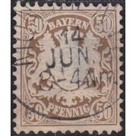GERMANY Bayern Bavaria [1876] MiNr 0046 ( O/used ) [02]