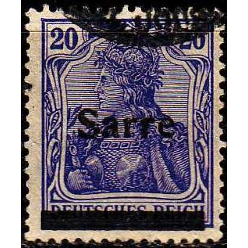 GERMANY Saar [1920] MiNr 0008 I ( O/used )