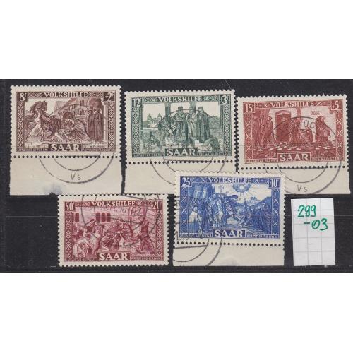 GERMANY Saar [1950] MiNr 0299-03 ( O/used )