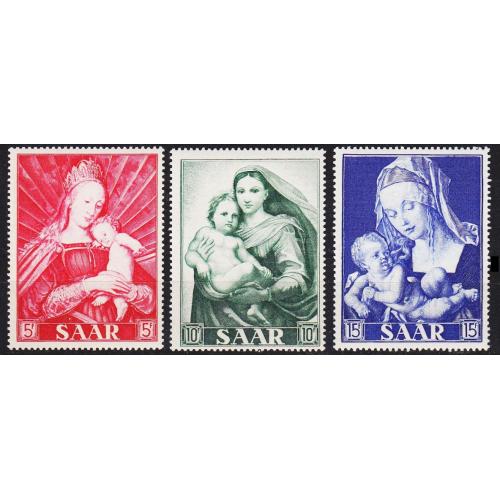 GERMANY Saar [1954] MiNr 0351-53 ( **/mnh )
