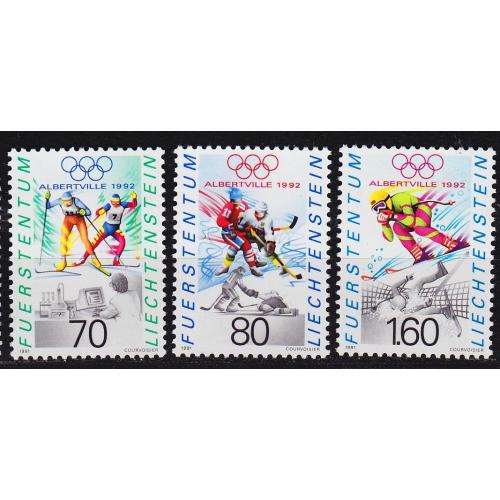 LIECHTENSTEIN [1991] MiNr 1030-32 ( **/mnh ) Olympiade