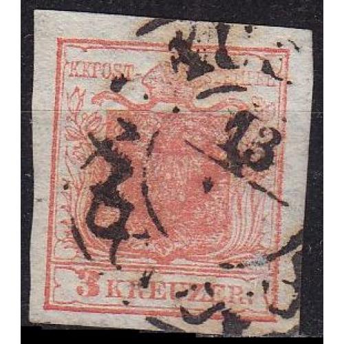 ÖSTERREICH AUSTRIA [1850] MiNr 0003 X a I ( O/used ) [02]