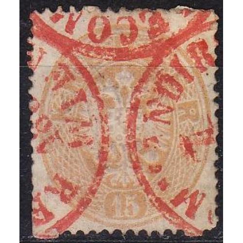 ÖSTERREICH AUSTRIA [1863] MiNr 0028 a ( O/used ) [02] O-rot