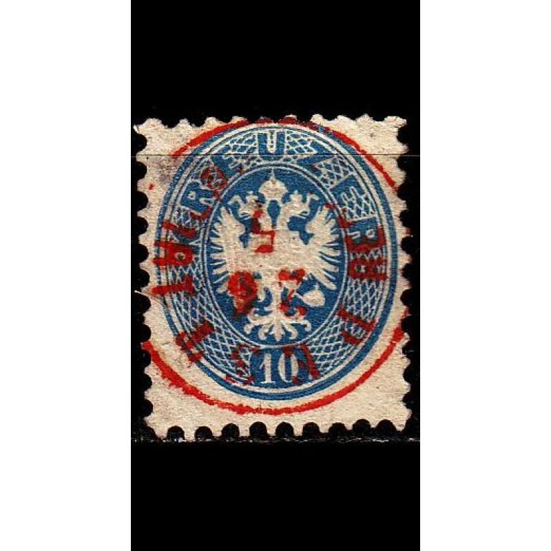 ÖSTERREICH AUSTRIA [1863] MiNr 0033 ( O/used ) [01] O-rot