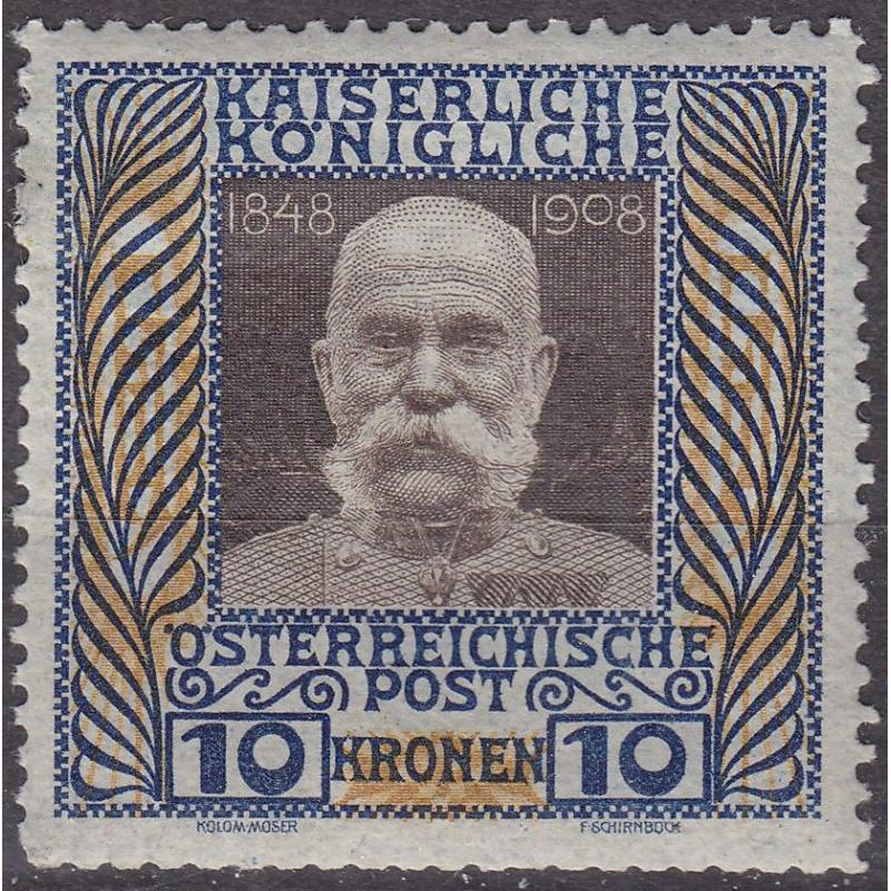 ÖSTERREICH AUSTRIA [1908] MiNr 0156 z ( */mh )