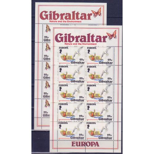 GIBRALTAR [1986] MiNr 0503-04 Kleinbogen ( **/mnh ) CEPT