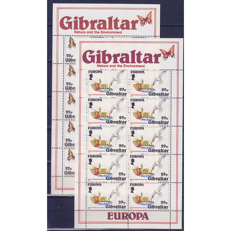GIBRALTAR [1986] MiNr 0503-04 Kleinbogen ( **/mnh ) CEPT