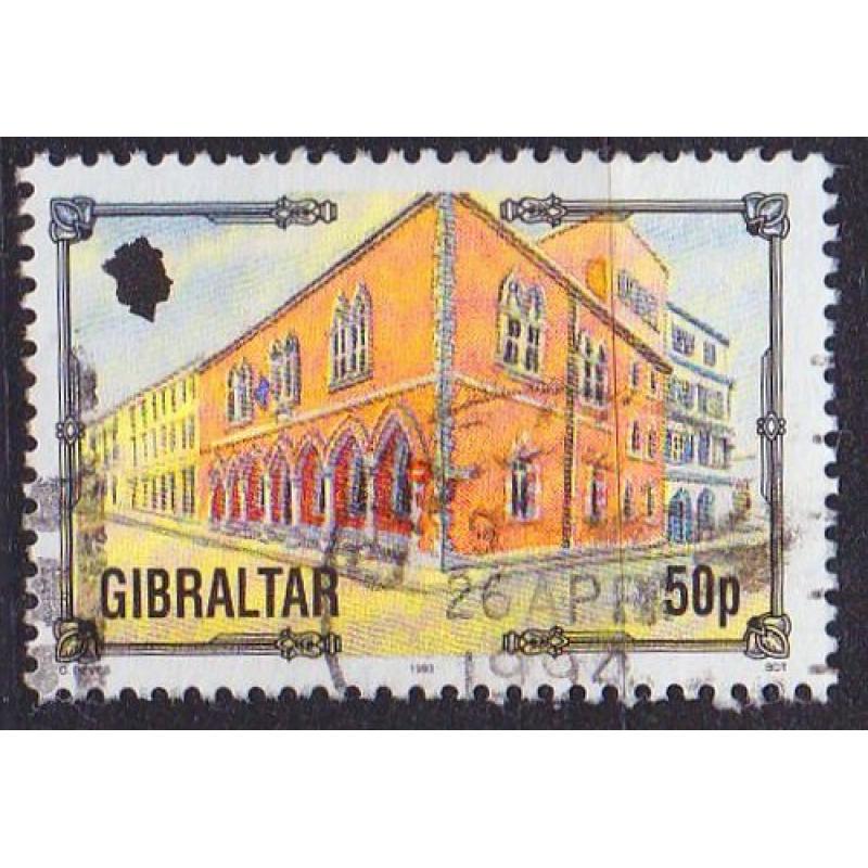 GIBRALTAR [1993] MiNr 0672 ( O/used ) Architektur