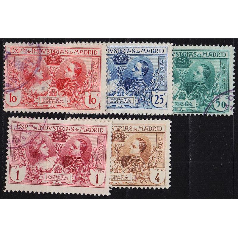 SPANIEN SPAIN [1907] A I a,c-f ( O/used )
