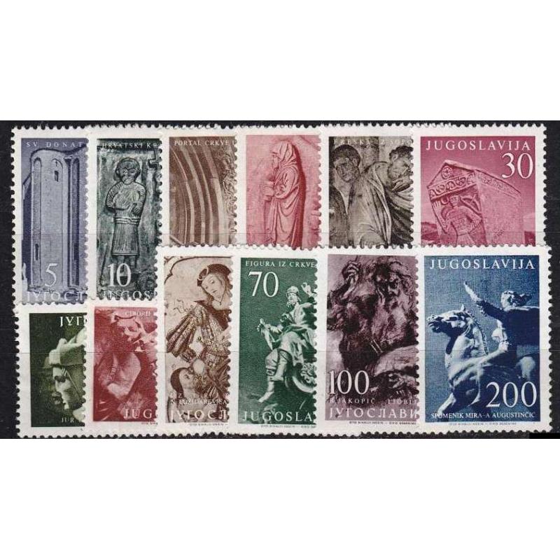 JUGOSLAVIA [1956] MiNr 0776-87 ( **/mnh ) Kunst