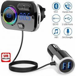 Handsfree Bluetooth FM Transmitter Wireless Radio Adapter Car Kit Mp3 Player USB