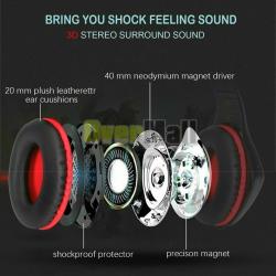 Stereo Gaming Headphones For Xbox Laptop PC Gaming Headphones With Mic
