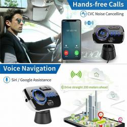 Handsfree Bluetooth FM Transmitter Wireless Radio Adapter Car Kit Mp3 Player USB
